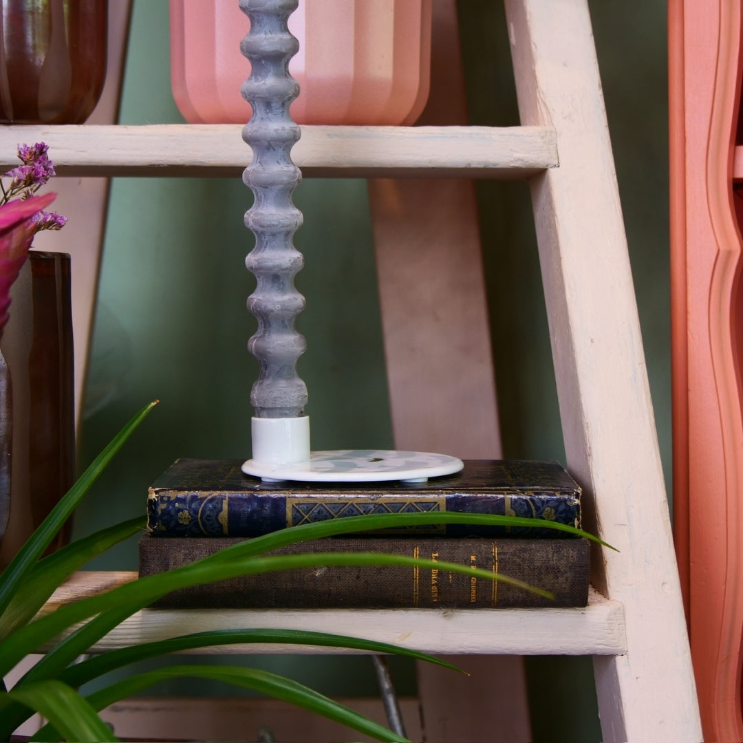 RÄDER – Bougeoir “Oiseaux” en porcelaine blanche