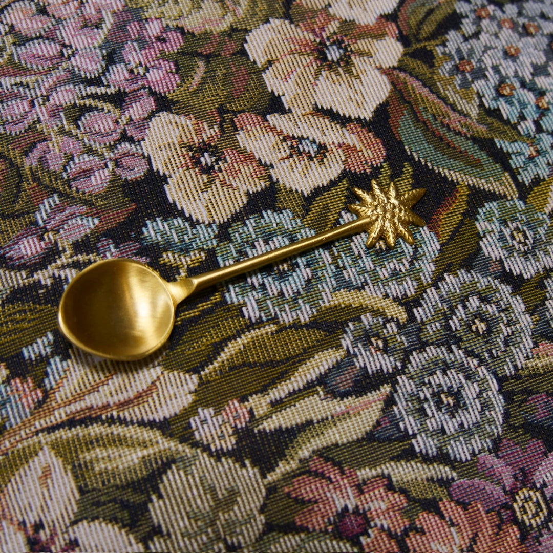 MADAM STOLTZ - Cuillère palmier laiton dorée