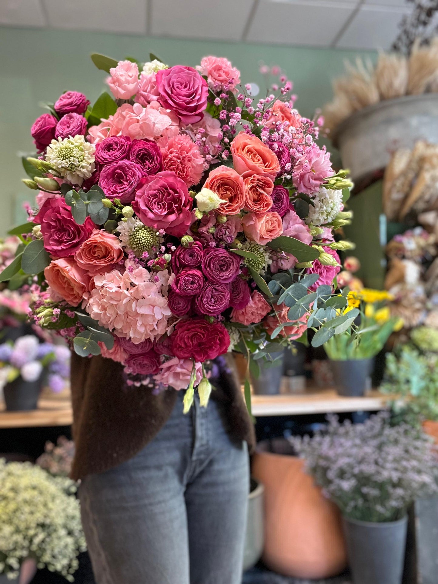 MYOSOTIS - Bouquet de fleurs fraîches - Tons roses