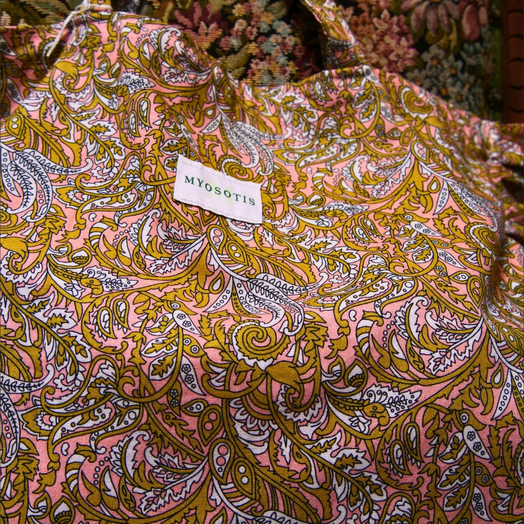 MYOSOTIS - Tote Bag Coloré orange et rose