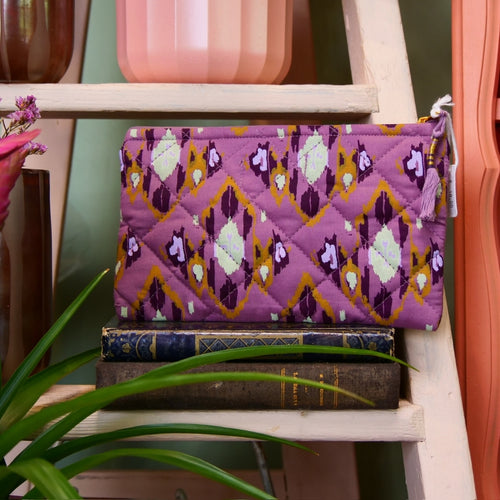 MADAM STOLTZ - Pochette en tissu imprimée