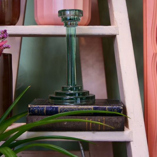 MADAM STOLTZ – Bougeoir en verre vintage