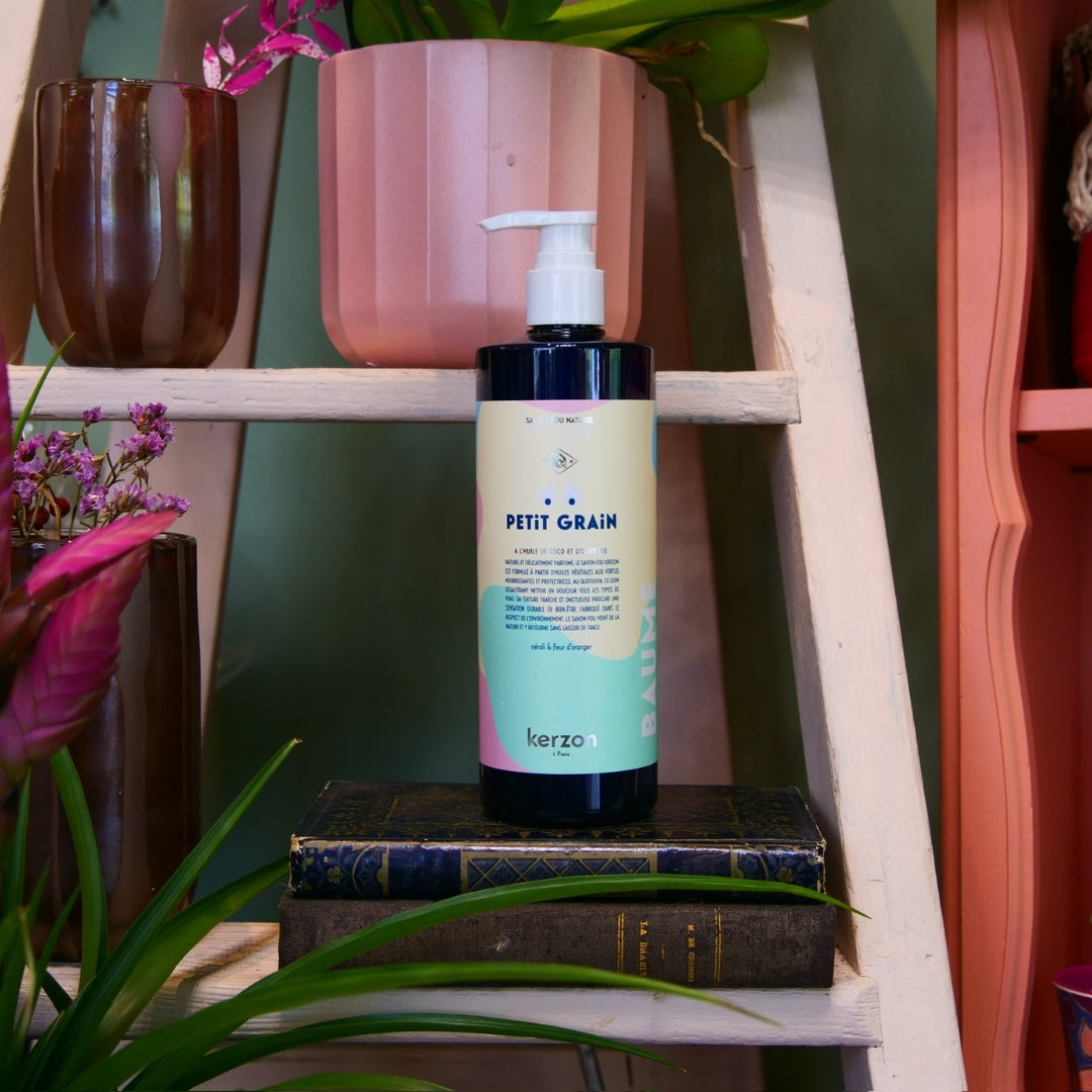 KERZON - Savon liquide naturel - Petit Grain
