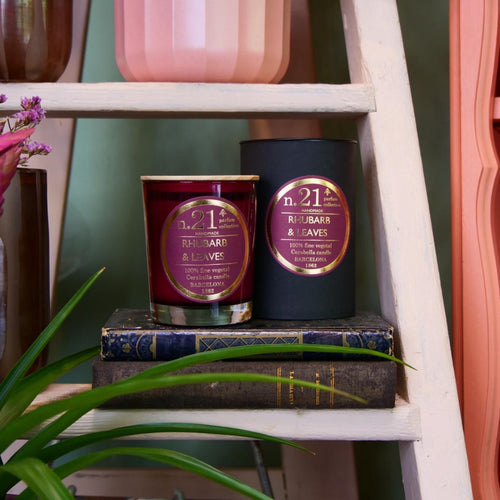 CERABELLA - Bougie parfumée N°21 Rhubarbe & Feuilles