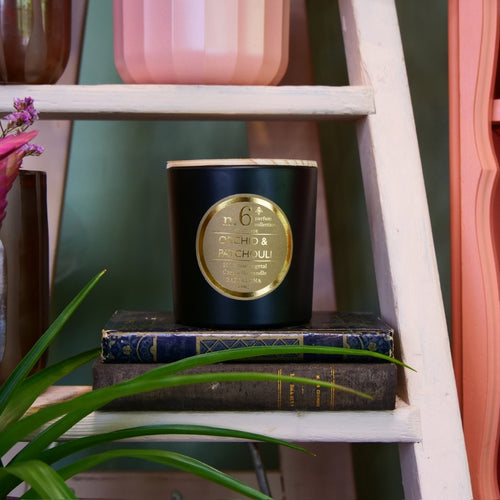 CERABELLA - Large bougie parfumée N°6 Orchidée & Patchouli