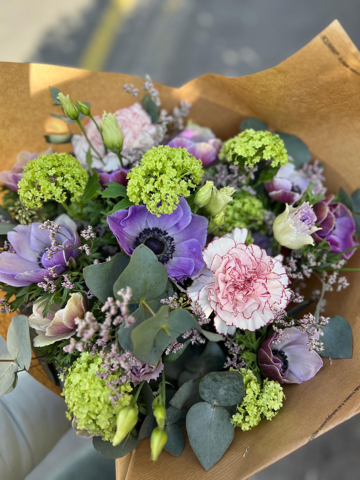 MYOSOTIS - Bouquet de fleurs fraîches - Tons violets & bleus