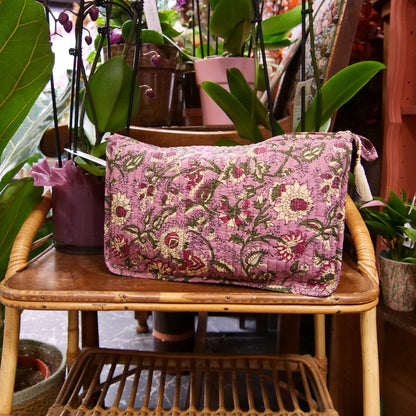 MADAM STOLTZ - Pochette en tissu imprimée