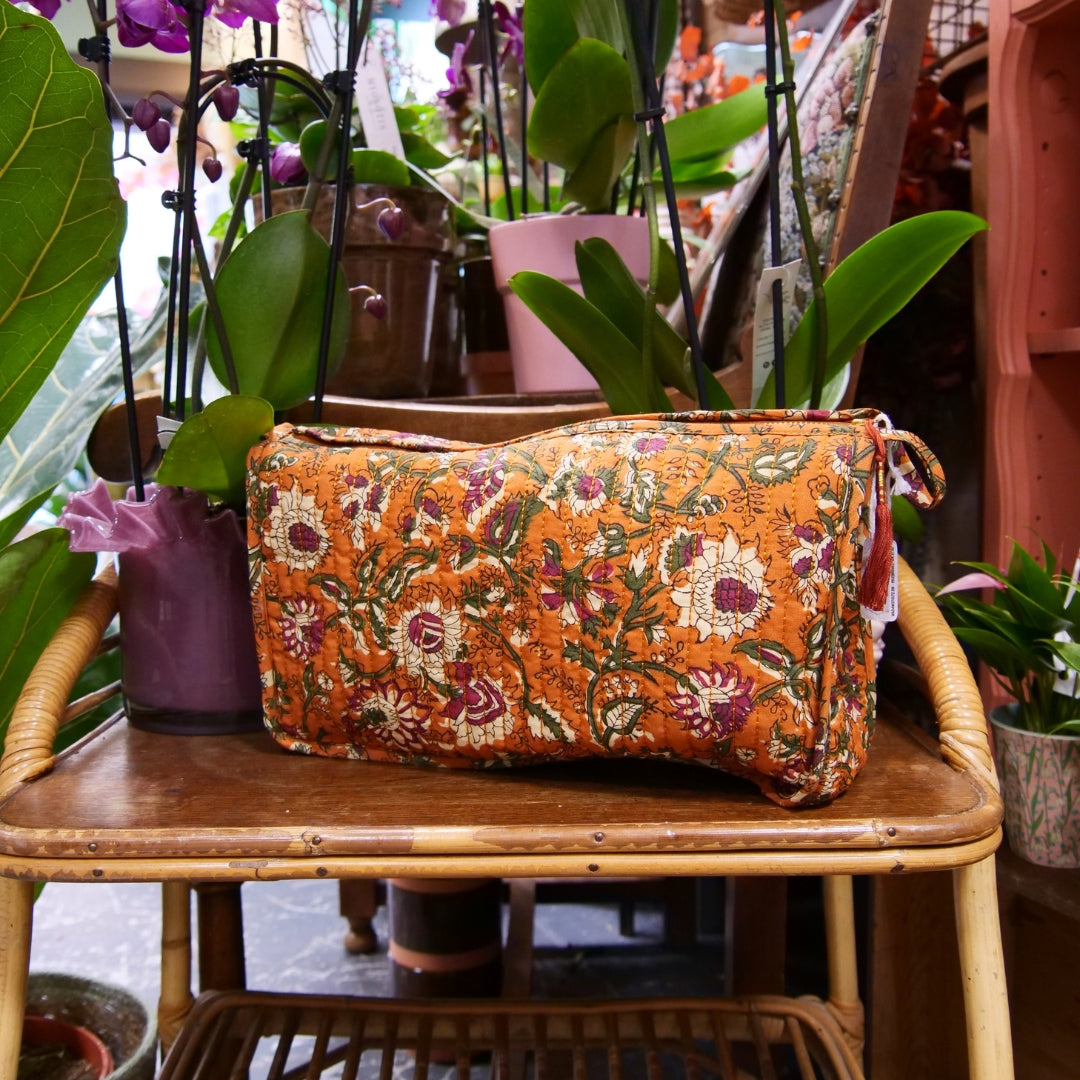 MADAM STOLTZ - Pochette en tissu imprimée