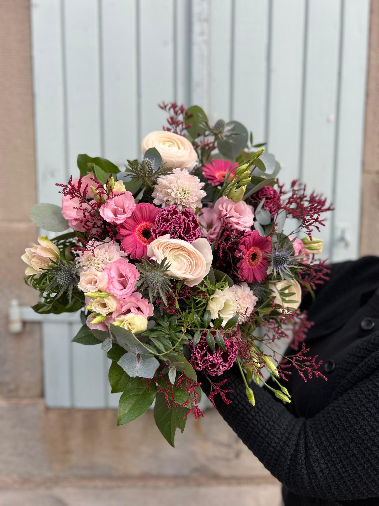 MYOSOTIS - Bouquet de fleurs fraîches - Tons roses