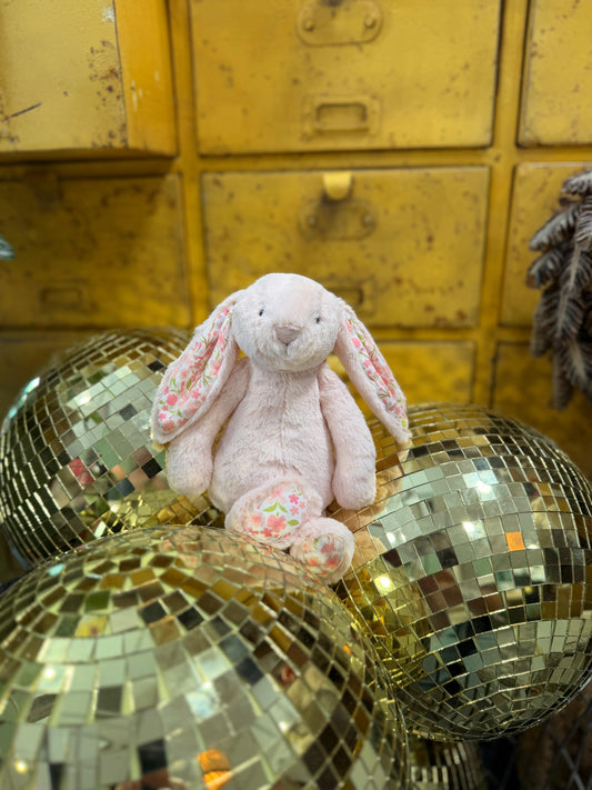 JELLY CAT - Peluche lapin avec motif floral
